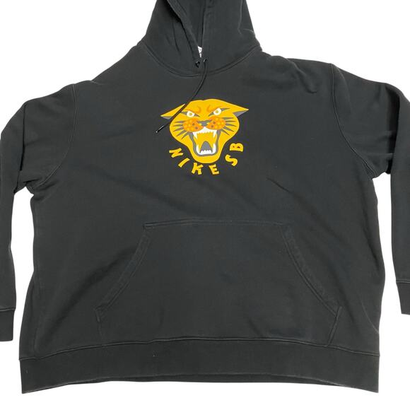 Nike SB GFX Panther Black Hoodie Size XL - Picture 2 of 9
